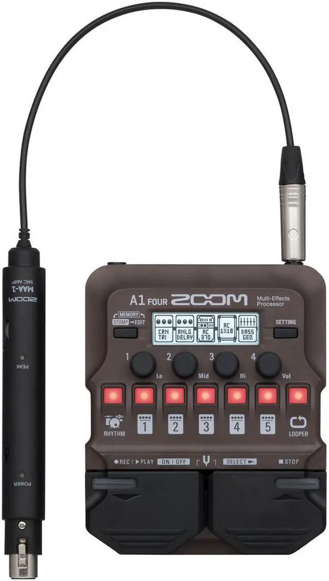 Alt view image 7 of 20 - Zoom A1 Four Acoustic Instrument Multi-Effect Processor