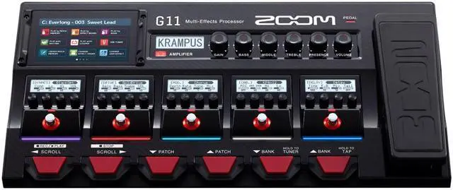 Alt view image 7 of 19 - Zoom G11 Multi-Effects Processor for Electic Guitar
