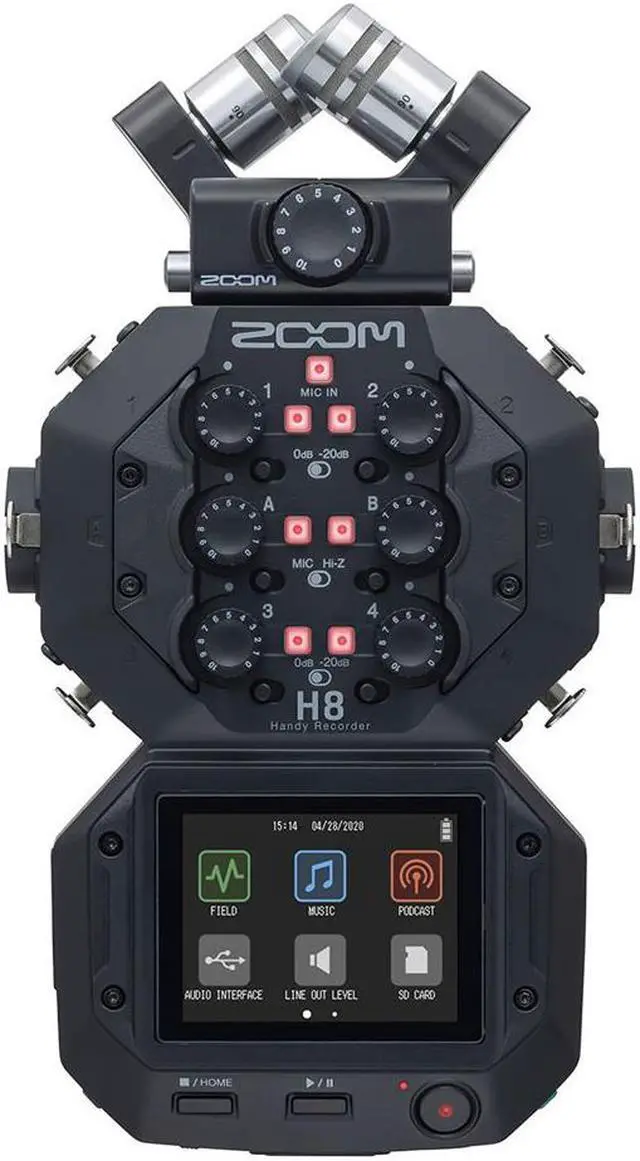 Alt view image 8 of 20 - Zoom H8 8-Input / 12-Track Portable Handy Recorder