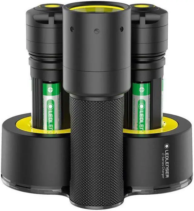 Alt view image 3 of 9 - LEDLENSER i7DR Industrial Rechargeable Flashlight, 25 - 220 Lumens, Black