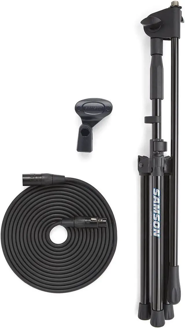 Alt view image 4 of 9 - Samson MK10 Plus - Lightweight Microphone Boom Stand with Mic Clip and Cable
