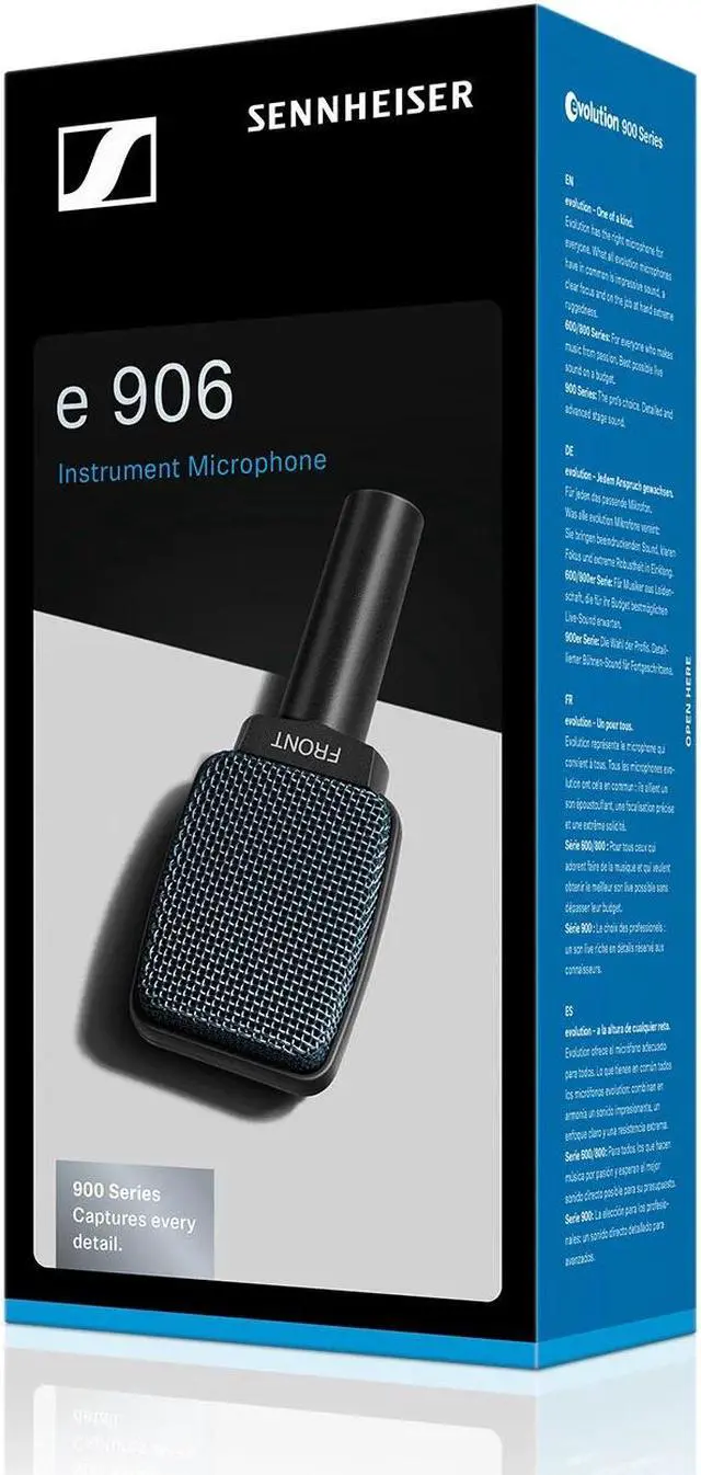 Alt view image 16 of 20 - Sennheiser e906 Supercardioid Dynamic Guitar Cab Microphone Mic NEW