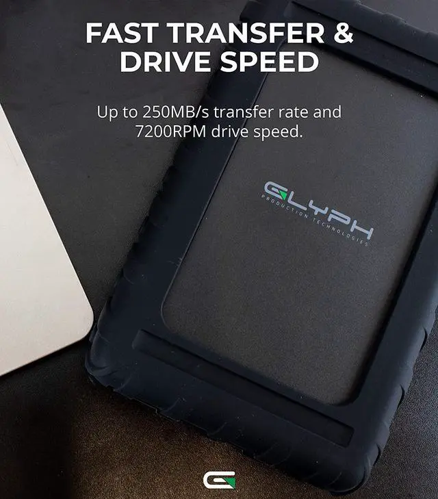 Alt view image 8 of 12 - Glyph Blackbox Pro, 7200RPM, USB-C (3.1) (Works with 3.0/2.0)