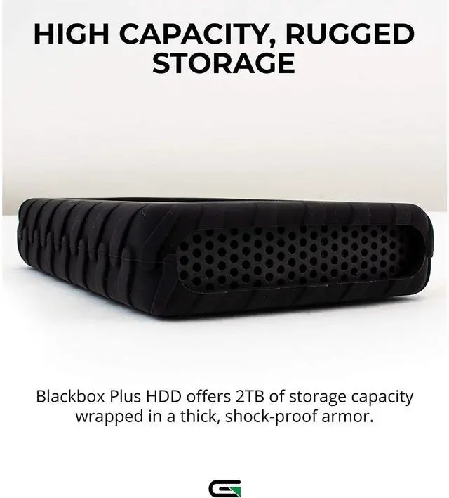 Alt view image 10 of 20 - Glyph Blackbox Plus USB External Mobile Hard Drive 2 TB 7200 RPM