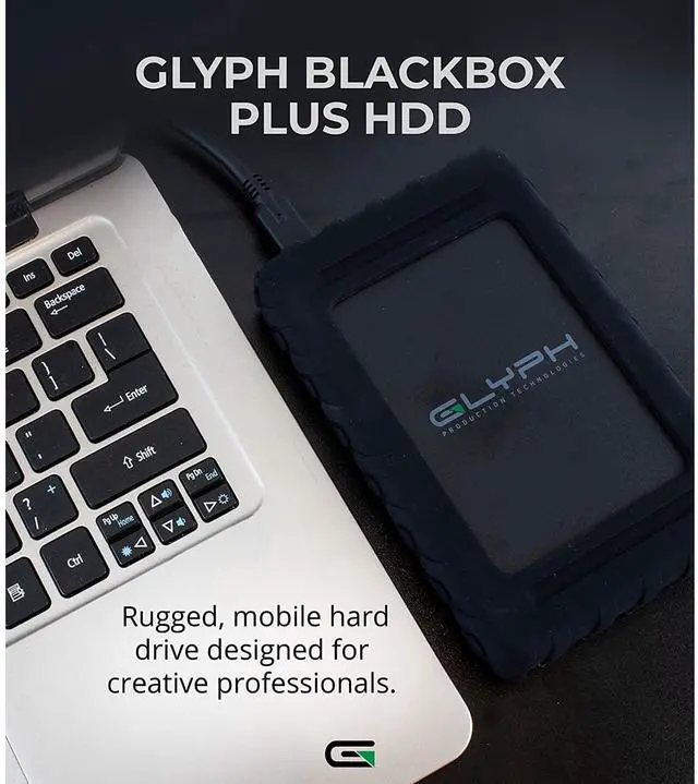 Alt view image 9 of 20 - Glyph Blackbox Plus USB External Mobile Hard Drive 2 TB 7200 RPM