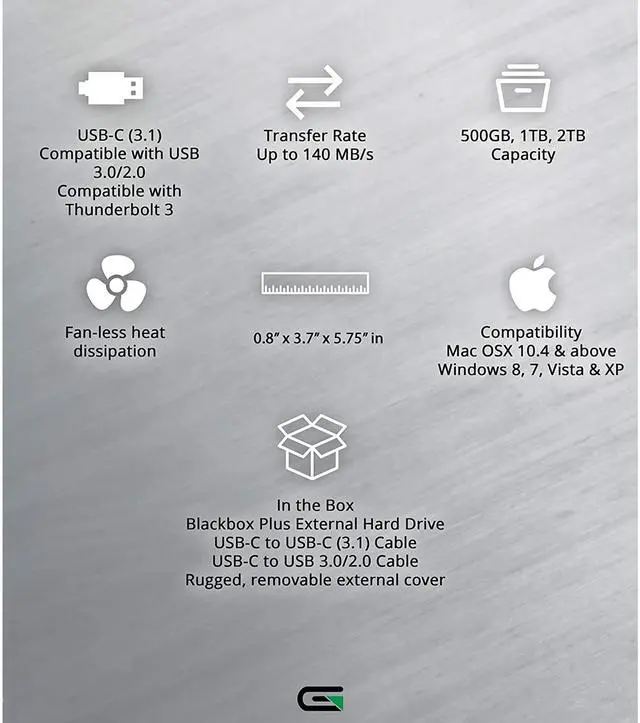 Alt view image 13 of 20 - Glyph Blackbox Plus USB External Mobile Hard Drive 2 TB 7200 RPM