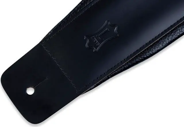 Alt view image 5 of 8 - Levy's 2.5" Foam Padded Leather Guitar Strap, Black