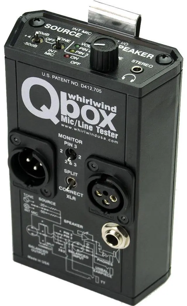Alt view image 7 of 10 - Whirlwind Qbox REV 2 Mic and Line Tester