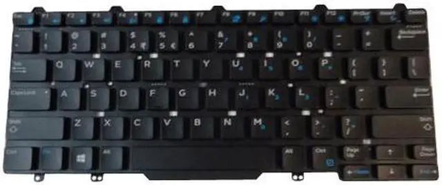 Alt view image 13 of 13 - Non-Backlit US Keyboard for Dell Latitude 3340 3350 5480 5490 5491 5495 7480 7490 E5450 E5470 E7450 E7470 Laptops - Replaces 94F68 41MMG
