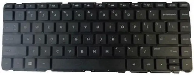 Main image of US Black Notebook Keyboard for HP Pavilion 14-N Laptops - No Frame