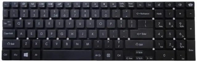 Main image of Gateway NV52L NV55S NV56R NV57H NV75S NV76R NV77H Black Laptop Keyboard