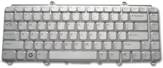 Main image of US Silver Keyboard for Dell Inspiron 1318 1420 1520 1521 1525 1526 Vostro 500 1400 1500 XPS 1330 1530 Laptops - Replaces NK750