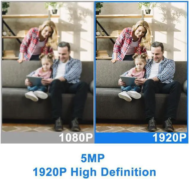 Alt view image 4 of 7 - GW Smart AI PoE IP Video & Audio Security Camera System, 8CH 4K NVR with 8 x 5MP 1920P IP Bullet Camera, Day/Night Weather Proof, Human Detection, 2TB