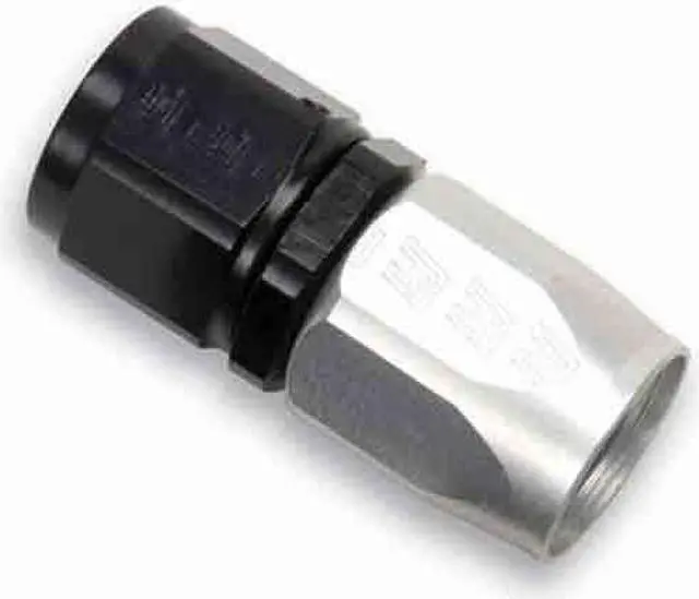 Main image of Russell -8 AN Straight Full Flow Non-Swivel Hose End - Black Anodized    R10033