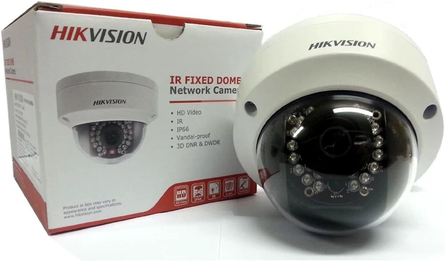 Main image of Original English Version DS-2CD2132F-IWS 3MP Vandal-Resistant Fixed Network Dome POE Camera Firmware Upgradeable, 2.8mm Lens, US Stock