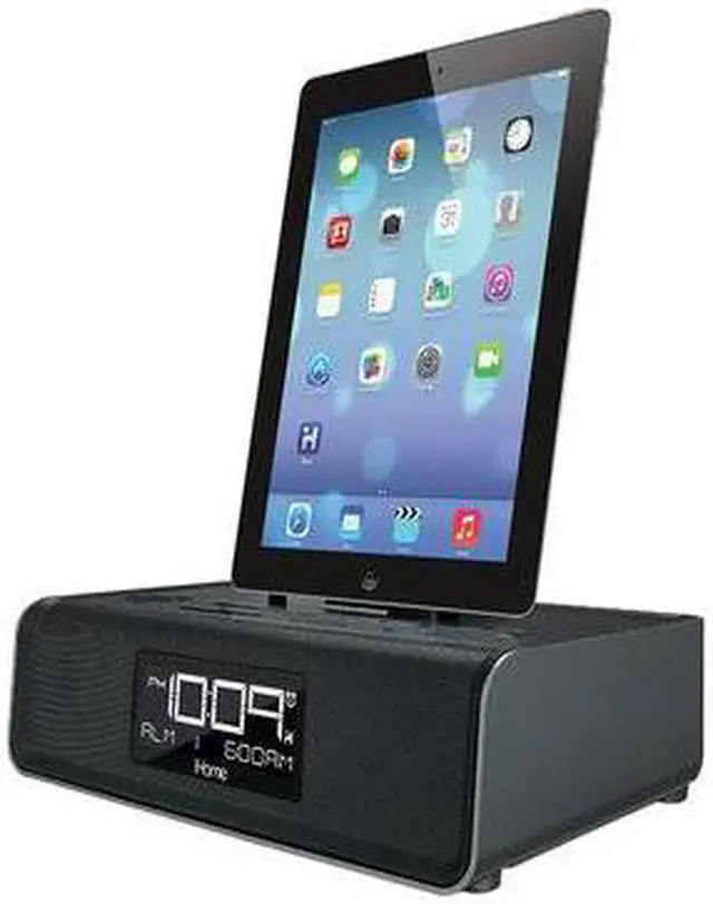 Main image of iHome iDL43B iPad/iPhone/iPod Dual Charging FM Clock Radio with Lightning Dock