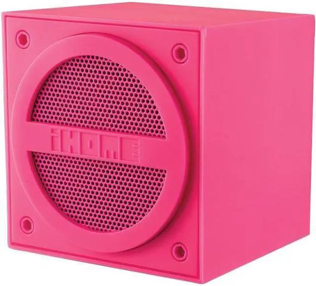 Alt view image 7 of 11 - iHome iBT16PPC Mini Speaker Cube (Pink)