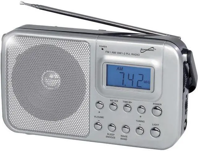 Alt view image 7 of 8 - Supersonic 4 Band Am/Fm/Sw1-2 Pll Radio