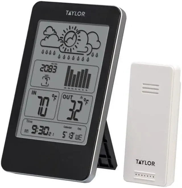 Alt view image 2 of 6 - Taylor Wireless In/Out Thermometer w/Barometer   1733