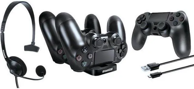 Alt view image 3 of 6 - dreamGEAR Player's Kit for Sony PS4 - Black