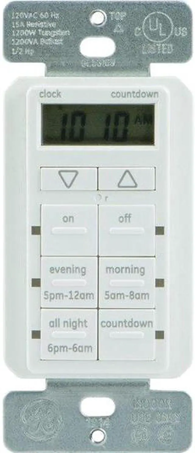 Alt view image 3 of 3 - My TouchSmart(TM) 25055 TouchSmart(TM) In-Wall Digital Timer with 6 Pushbuttons