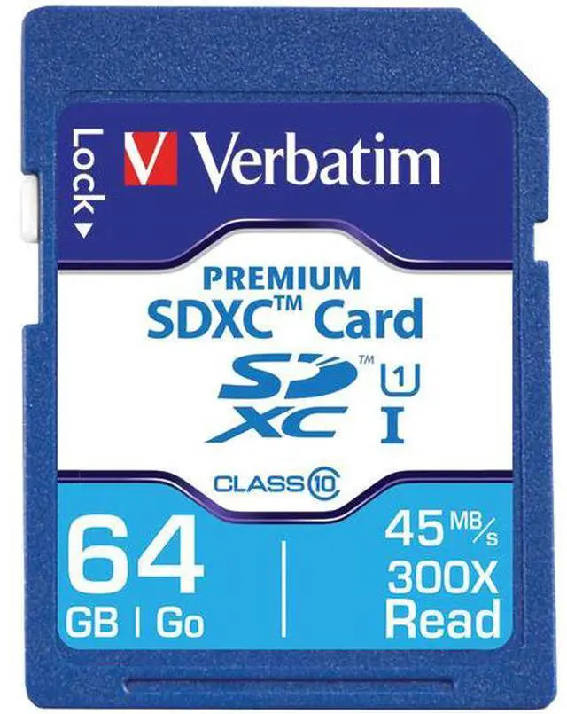 Alt view image 11 of 19 - Verbatim 44024 Class 10 Premium SDXC Card (64GB)