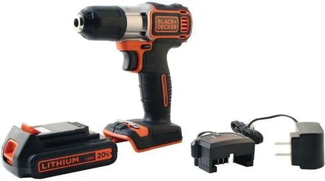 Alt view image 15 of 17 - Black & Decker BDCDE120C 20V MAX Lithium-Ion 3/8 in. Cordless Drill Driver Kit with Autosense Technology (2 Ah)