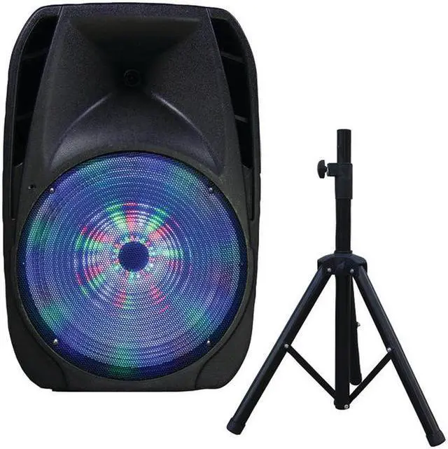 Alt view image 10 of 19 - Supersonic IQ-4415DJBT 15" Portable Bluetooth DJ Speaker with Stand