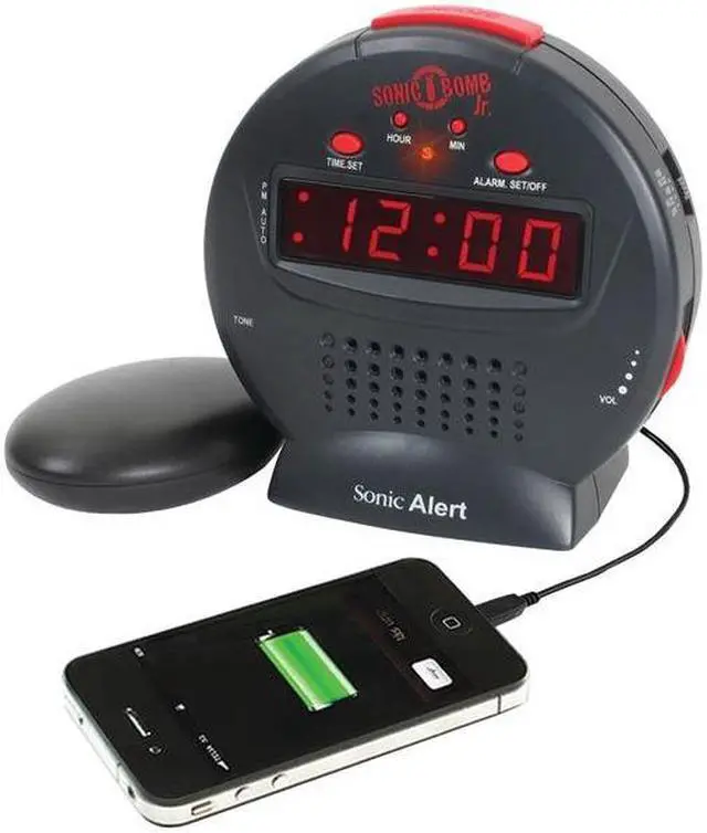 Alt view image 5 of 9 - Sonic Bomb Sonic Bomb Jr Bomb Snooze Diffuser Pulsating Alert Light Volume Tone