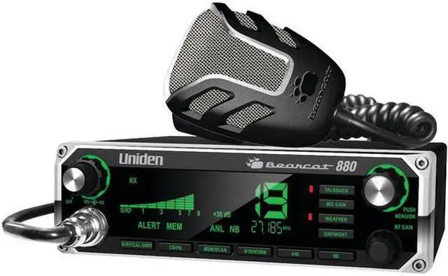 Alt view image 10 of 18 - Uniden Bearcat 880 CB Radio with 7 Color Backlit Display & NC Mic
