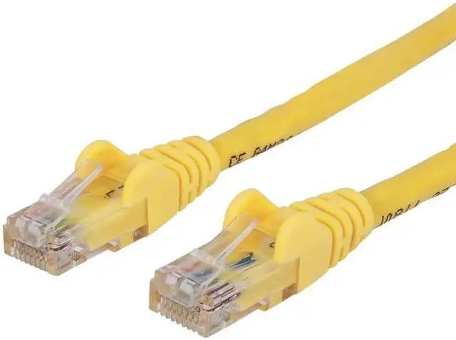 Alt view image 2 of 9 - INTELLINET 343725 CAT-6 UTP Patch Cable (14ft, Yellow)