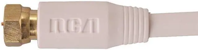 Alt view image 4 of 9 - RCA 6 Ft. White Digital RG6 Coaxial Cable VH606WHR