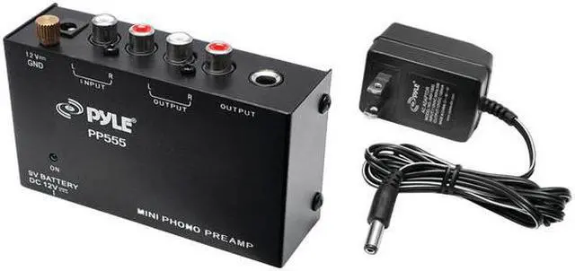 Alt view image 6 of 16 - Pyle - Ultra Compact Phono Turntable Pre-Amplifier w/ 9 V Battery Compartment