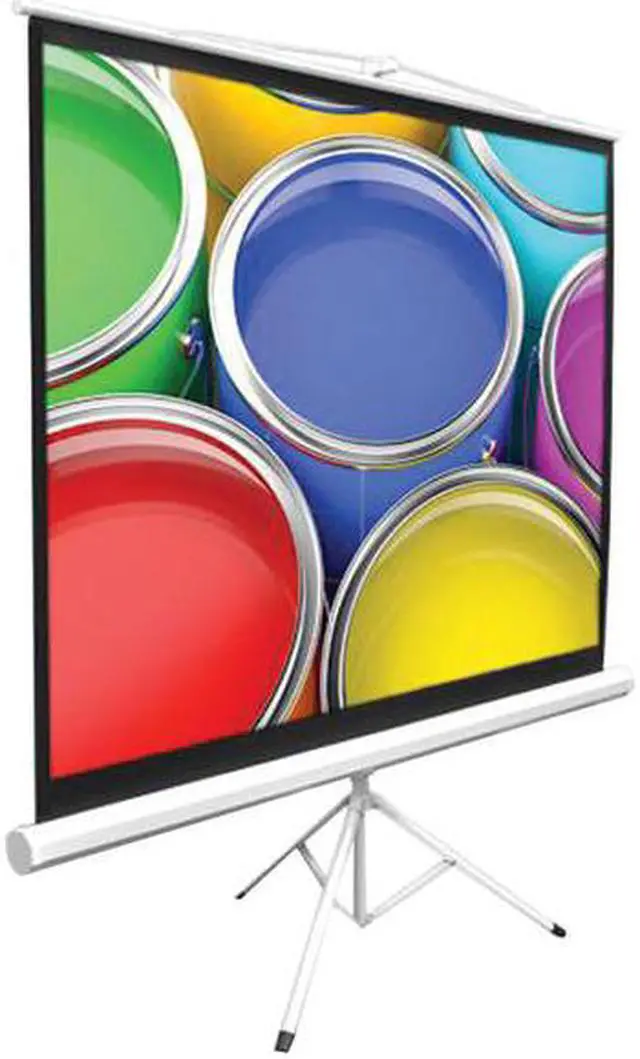 Alt view image 2 of 6 - Pyle Home PRJTP42 Floor-Standing Portable Tripod Projector Screen (40)