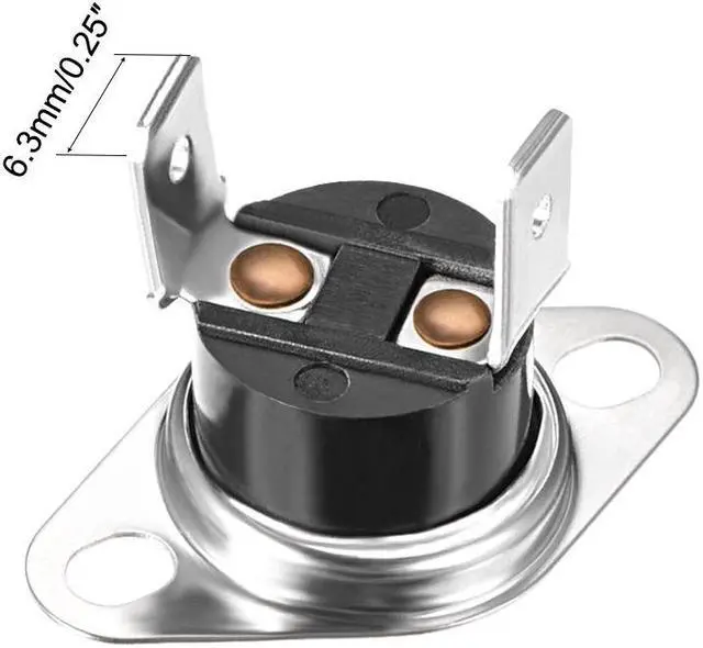Alt view image 3 of 4 - KSD301 Thermostat, Temperature Control Switch 70°C 10A Normally Open N.O 5pcs