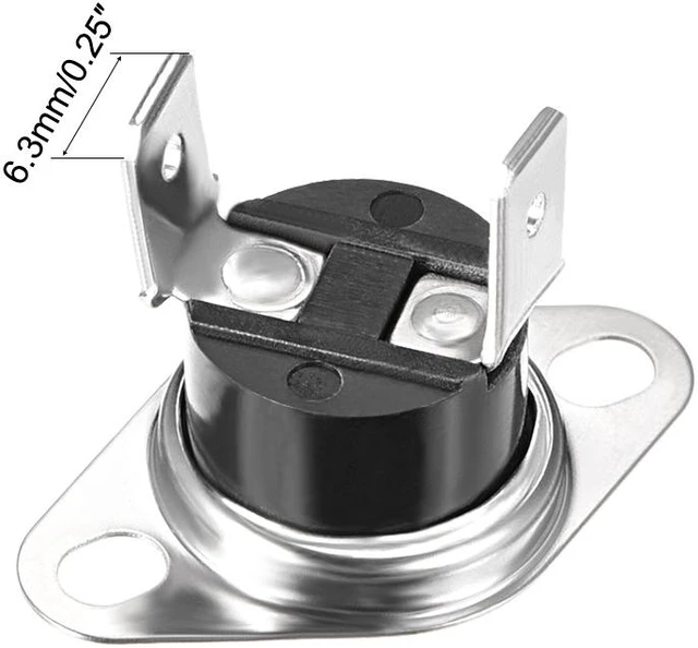 Alt view image 3 of 4 - KSD301 Thermostat, Temperature Control Switch 40°C 10A Normally Closed N.C 5pcs