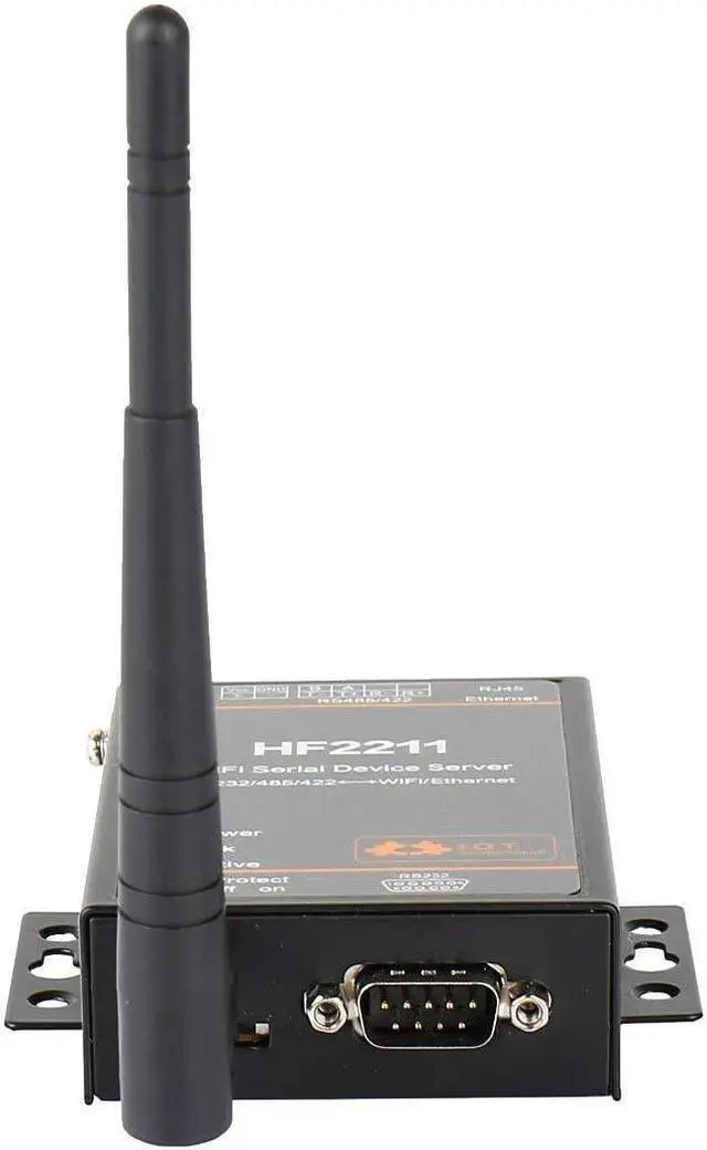 Alt view image 3 of 6 - Industrial Modbus Serial RS232 RS485 RS422 to WiFi Ethernet Converter Device