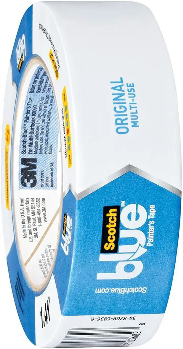 Alt view image 3 of 20 - 3M 2090 ScotchBlue Original Painter's Tape: 1-1/2 in x 60 yds. (Blue)