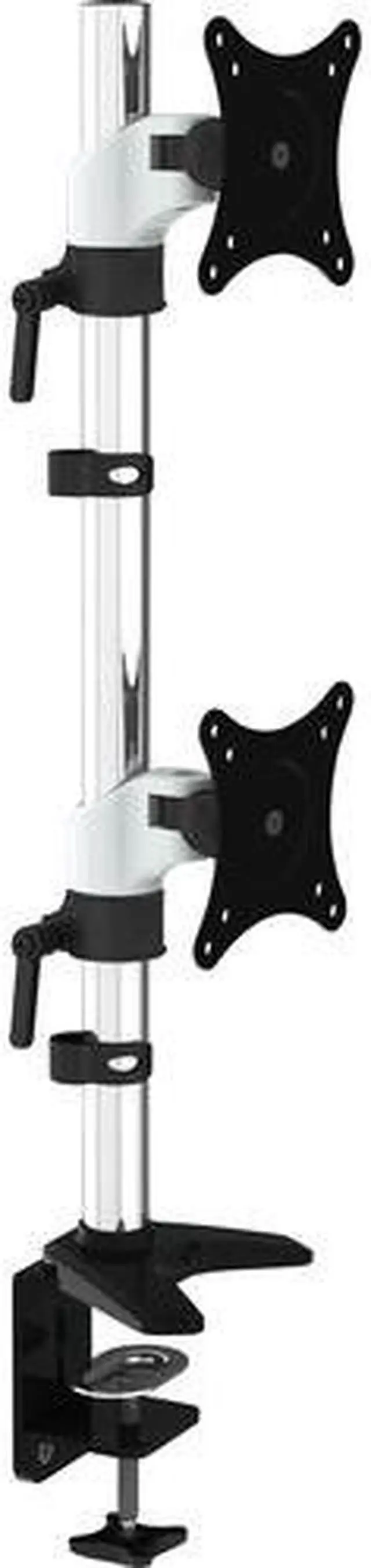 Alt view image 2 of 8 - Amer Mounts Hydra HYDRA2V Desk Mount for Monitor - White, Black, Chrome