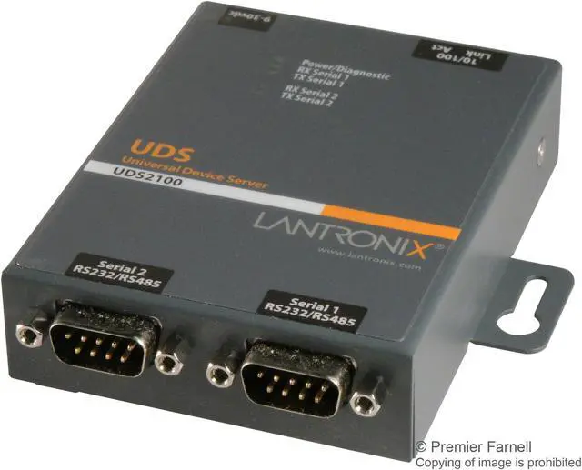 Alt view image 7 of 13 - Lantronix UDS2100 2-Port Device Server