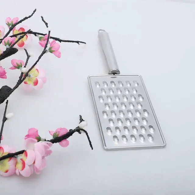 Alt view image 7 of 7 - Cheese Grater - Food Graters for Kitchen Stainless Steel - Vegetable Lemon Grater Flat Grater Fruit Grater