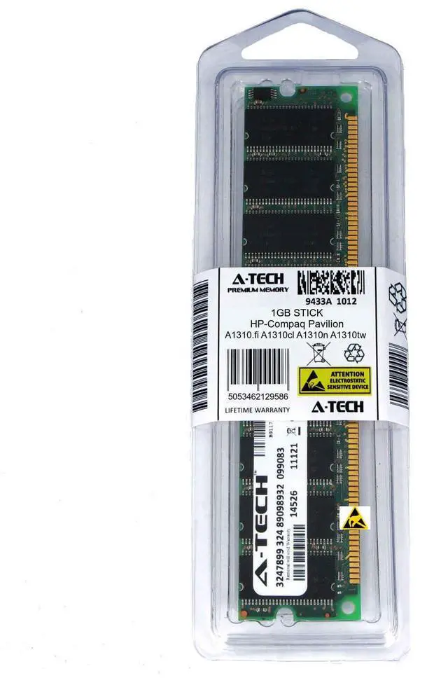 Main image of 1GB DIMM HP Compaq Pavilion A1310.fi A1310cl A1310n A1310tw PC3200 Ram Memory
