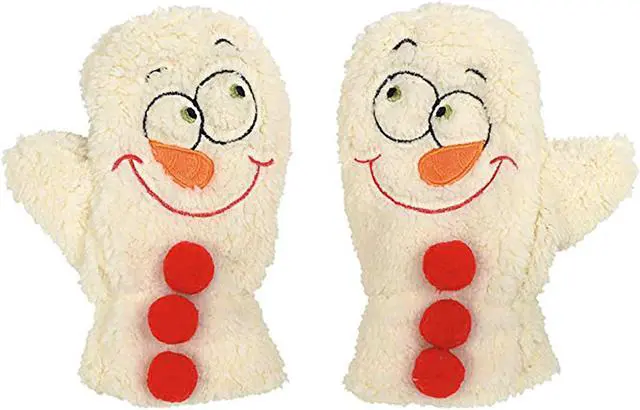 Main image of Department 56 Snowpinions Snowman with Funny Face Mittens
