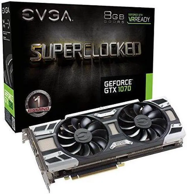 Alt view image 6 of 7 - EVGA GeForce GTX 1070 SC GAMING ACX 3.0, Whisper Silent Cooling Graphics Card 08G-P4-6173-KR