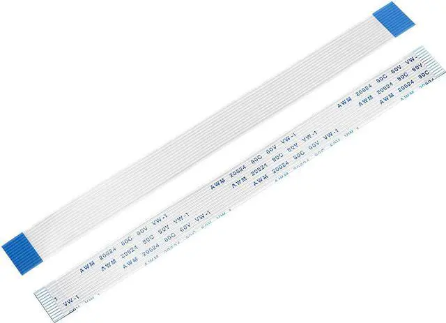 Main image of Flexible Flat Cable,150mm 1mm Pitch 12 Pins FPC FFC Flexible Ribbon Cable for LCD TV Car Audio DVD Player 10Pcs (A type)