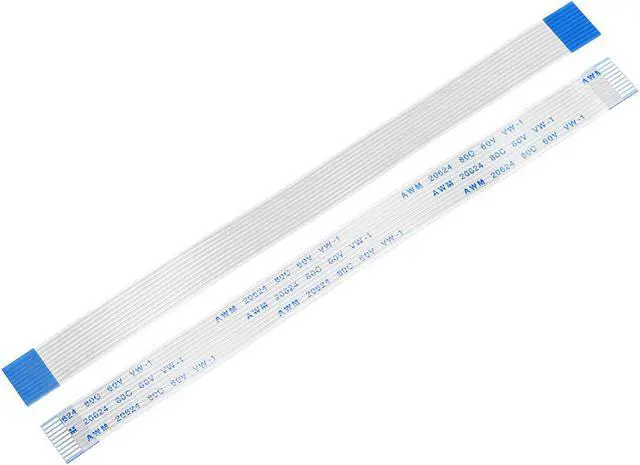 Main image of Flexible Flat Cable,150mm 1mm Pitch 10 Pins FPC FFC Flexible Ribbon Cable for LCD TV Car Audio DVD Player Laptop 10Pcs (A type)
