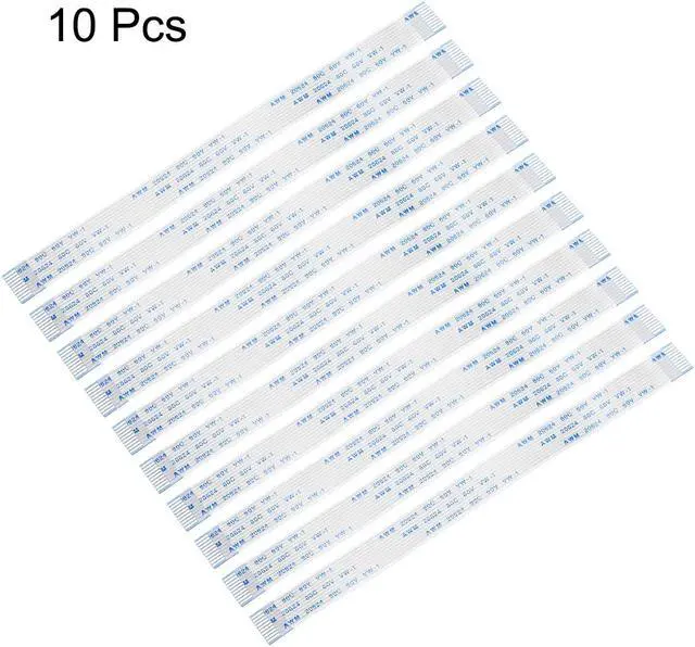 Alt view image 2 of 4 - Flexible Flat Cable,150mm 1mm Pitch 10 Pins FPC FFC Flexible Ribbon Cable for LCD TV Car Audio DVD Player Laptop 10Pcs (A type)