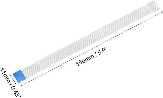 Alt view image 3 of 4 - Flexible Flat Cable,150mm 1mm Pitch 10 Pins FPC FFC Flexible Ribbon Cable for LCD TV Car Audio DVD Player Laptop 20Pcs (B type)