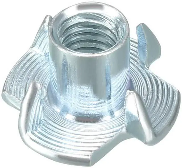Alt view image 3 of 4 - 50Pcs M6 4 Pronged Tee Nut T-Nut For Rock Climbing Holds Wood Cabinetry