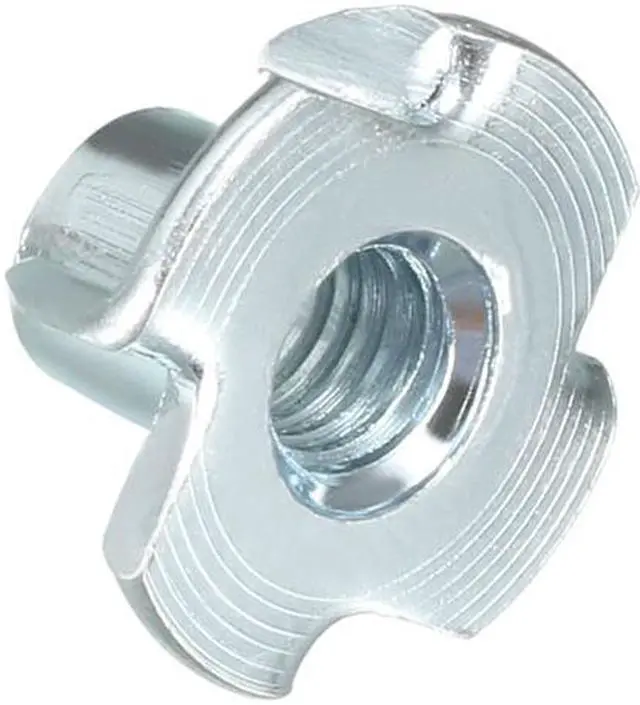 Alt view image 4 of 4 - 50Pcs M6 4 Pronged Tee Nut T-Nut For Rock Climbing Holds Wood Cabinetry